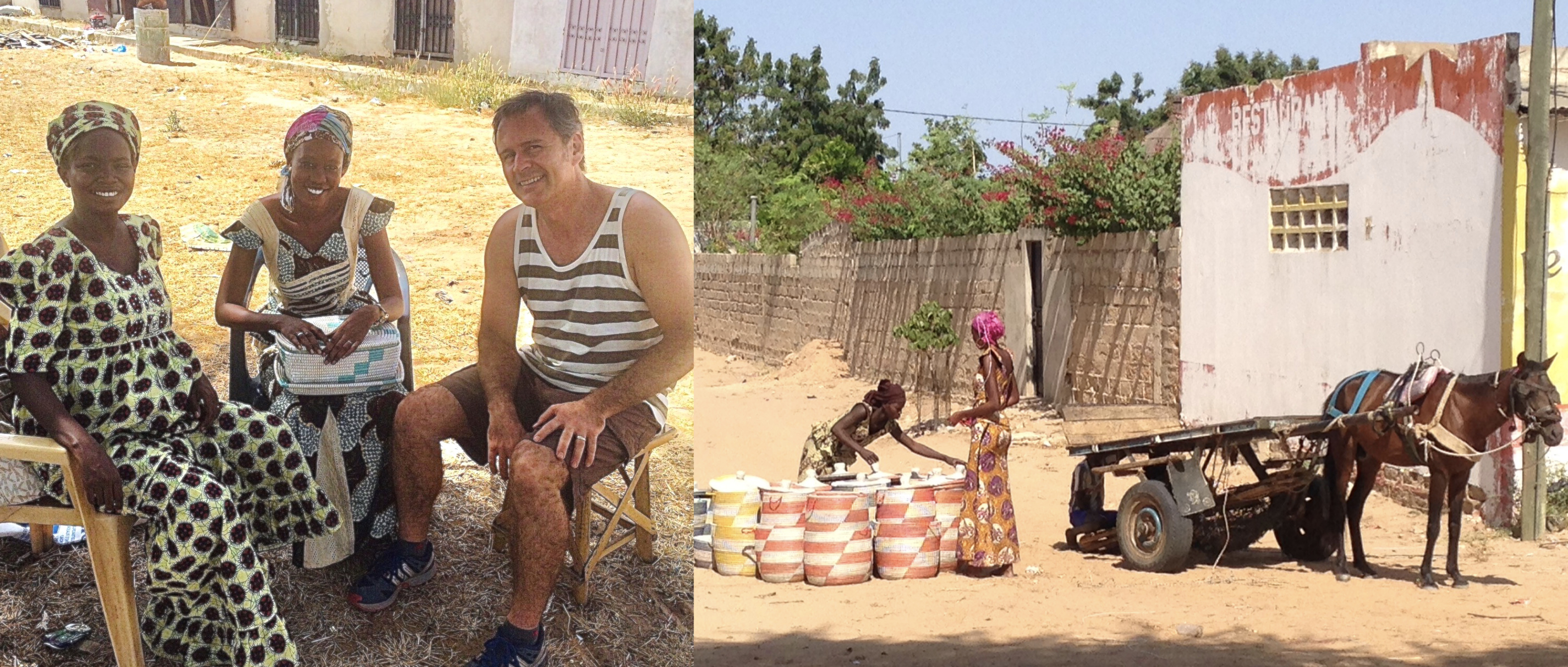 Robbie meeting with Fatou under the village tree in Mekhe